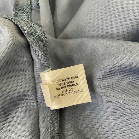 Lane Bryant eyelet midi Dress women’s size 22 Blue sleeveless lined - Picture 5 of 9